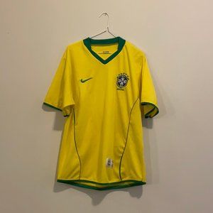 NIKE YELLOW BRAZIL SOCCER JERSEY